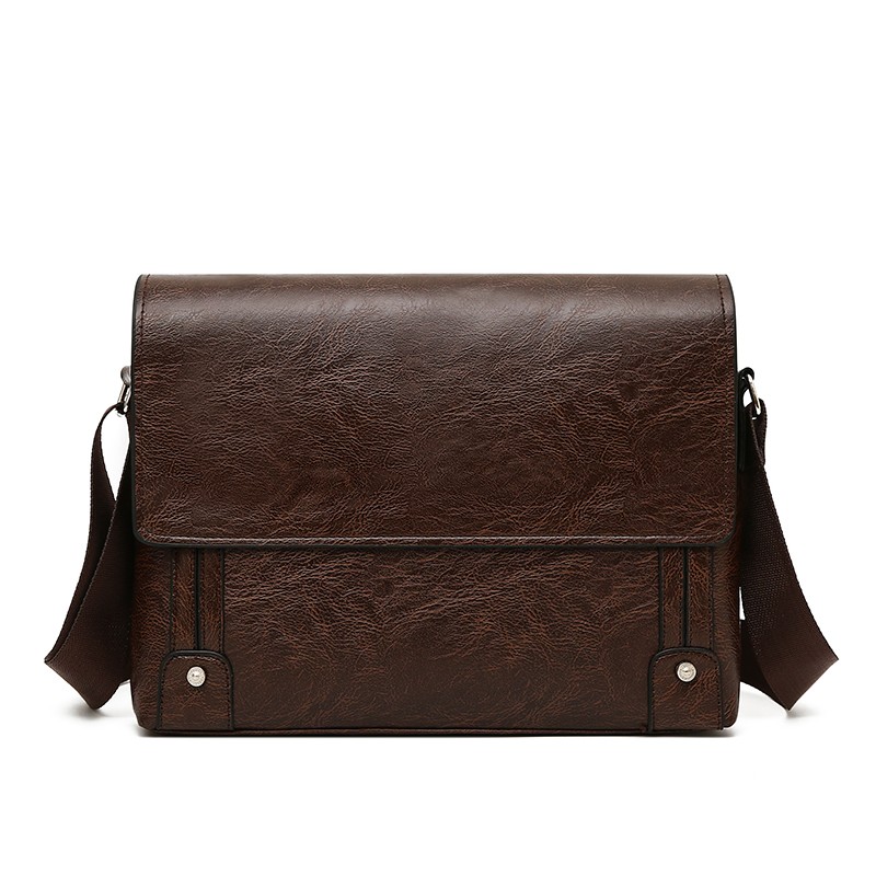 Leather Work Laptop Bag - Briefcase For Men PU Leather Tote
