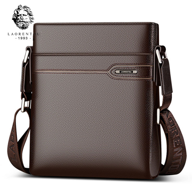 Leather Work Bag Men - LAORENTOU Nam Da Thật Chính Hãng