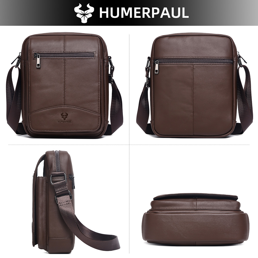 HUMERPAUL Genuine Leather Cros - đánh giá và giá Leather Work Bag Men