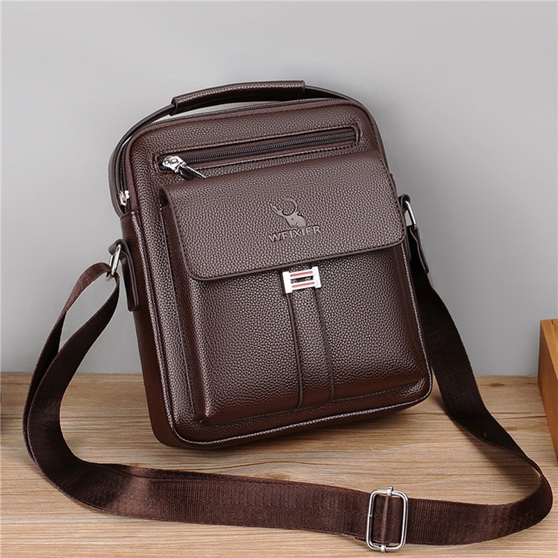 High Quality Men Shoulder Bag  - đánh giá và giá Leather Work Bag Men
