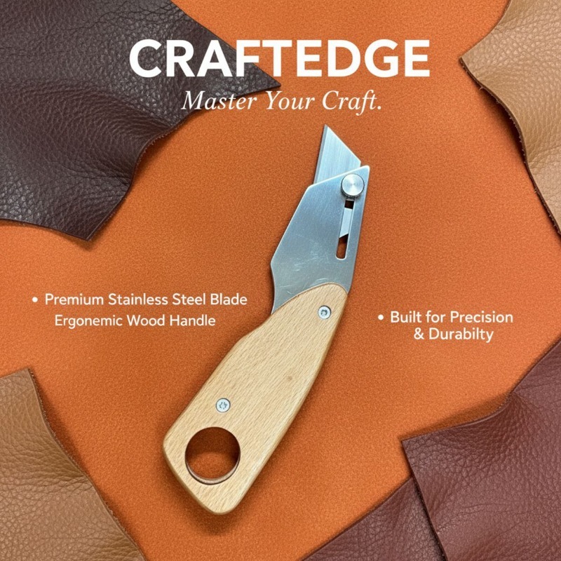 Trapezoid Stainless Steel Leat - đánh giá và giá Leatherwork Knives