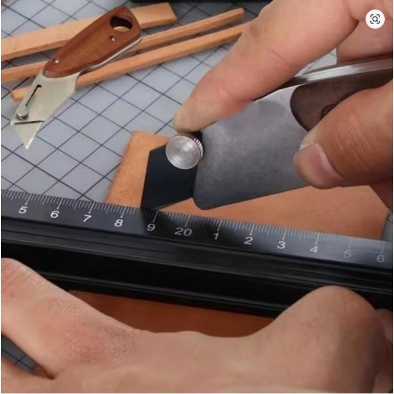 Trapezoid Stainless Steel Leat - đánh giá và giá Leatherwork Knives