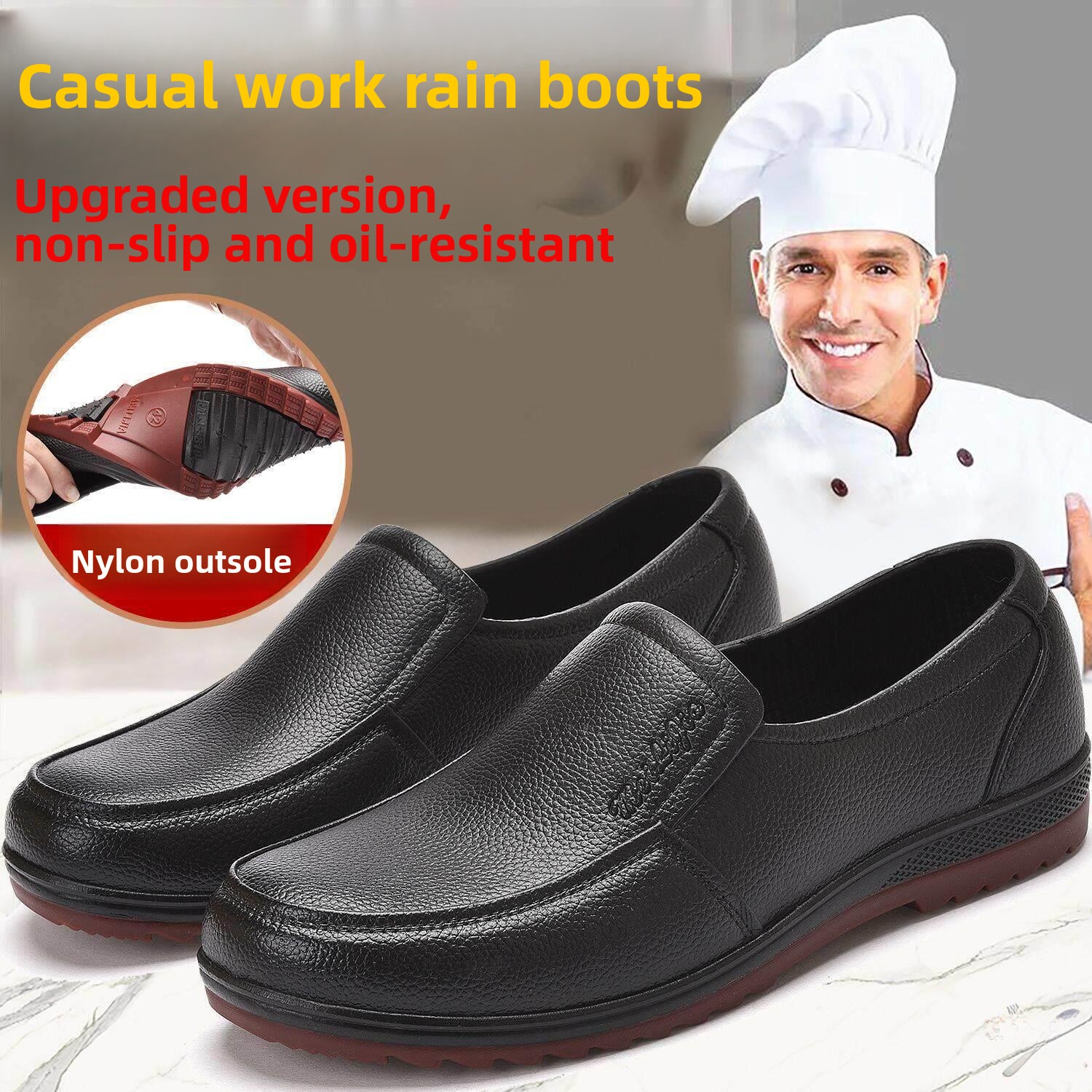 Men's Casual Work Rain Boots L - đánh giá và giá Leather Work Youtube