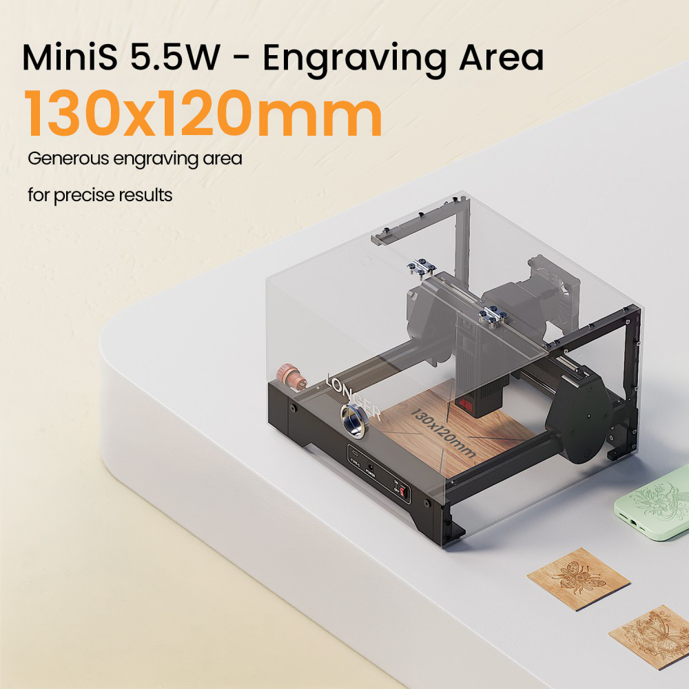 LONGER RAY5 MiniS 5.5W 0.08mm  - đánh giá và giá Leatherwork Classes