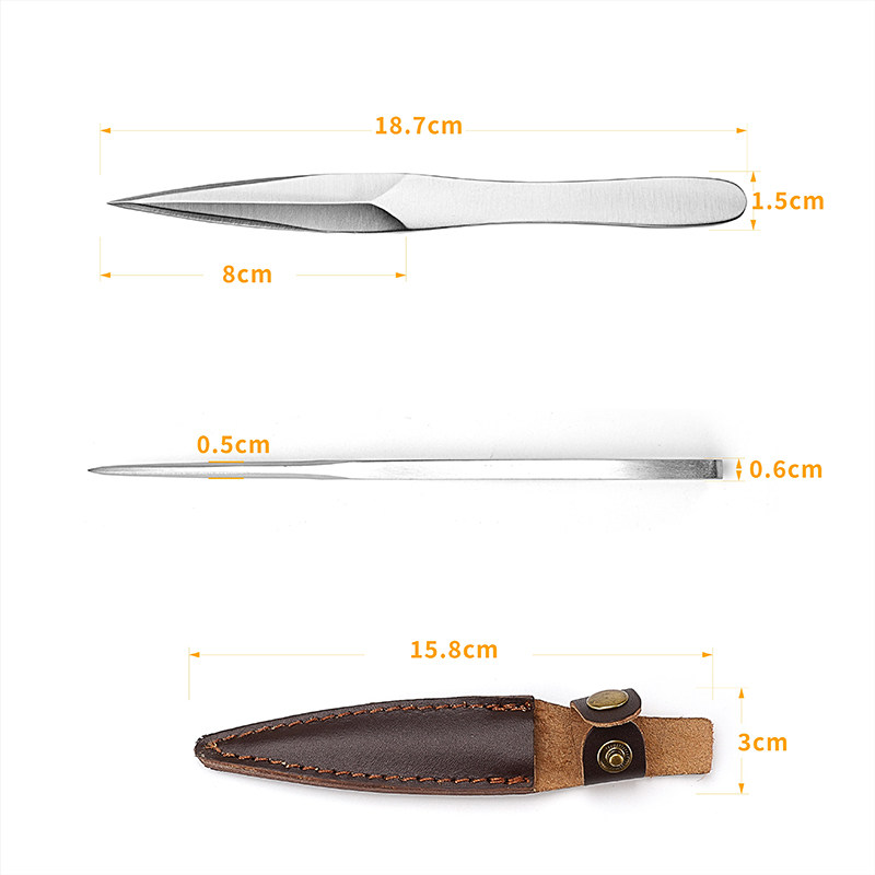 Stainless Steel Tea Knife with - đánh giá và giá Leatherwork Knives