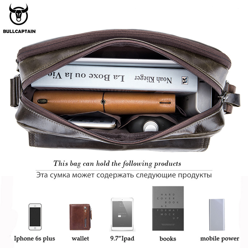 BULLCAPTAIN Genuine Leather Me - đánh giá và giá Leather Work Bag Men