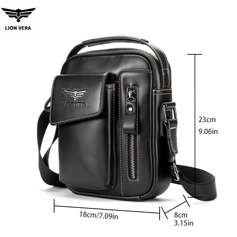 LION VERA Men's Genuine Leathe - đánh giá và giá Leather Work Bag Men