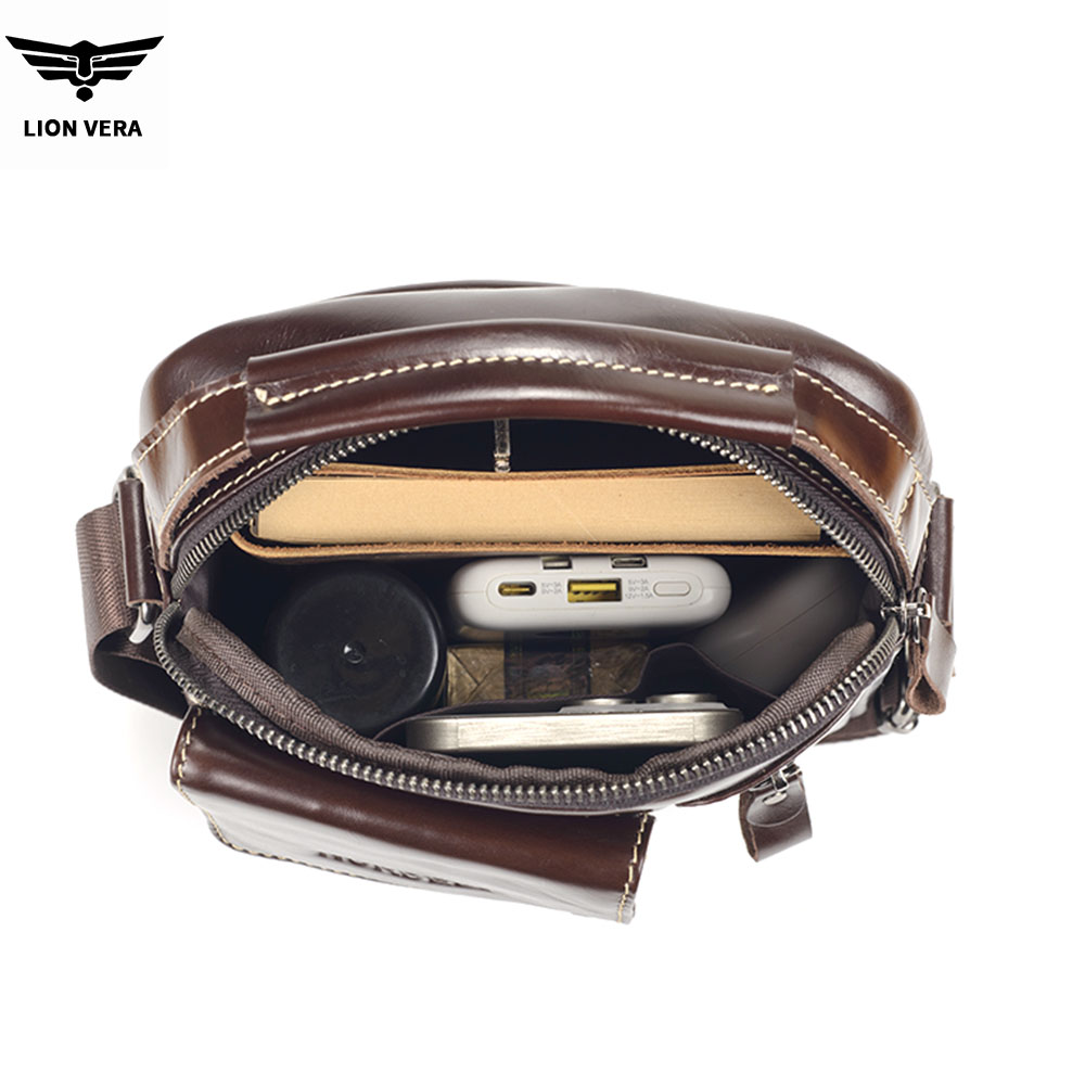 LION VERA Men's Genuine Leathe - đánh giá và giá Leather Work Bag Men
