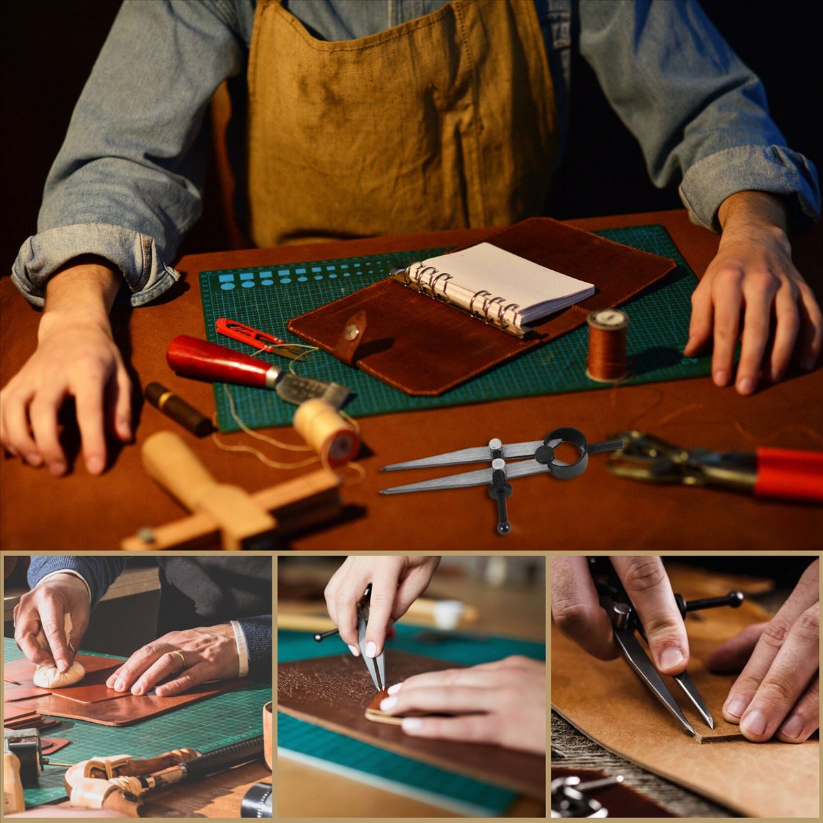 BUY A1750ZLeather Chisel Set,  - đánh giá và giá Wing Divider Stitch