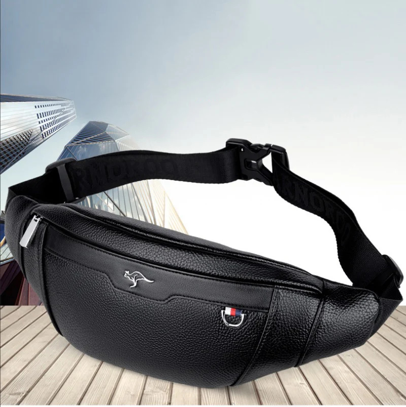 Business Leather Waist Bag Mul - đánh giá và giá Leather Work Bag Men