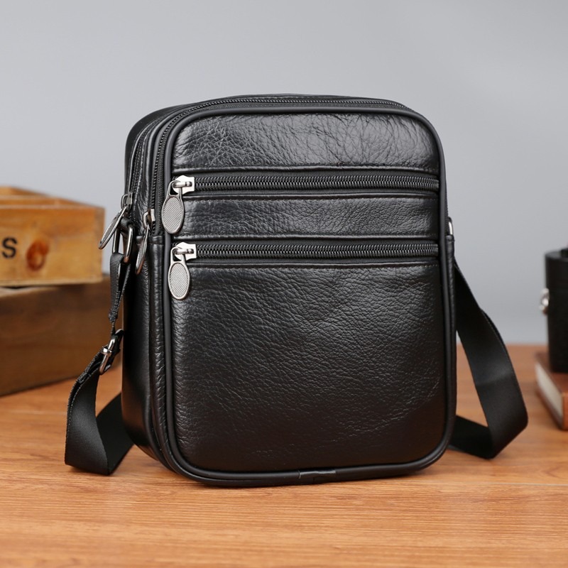 Men's Shoulder Messenger Bag C - đánh giá và giá Leather Work Bag Men