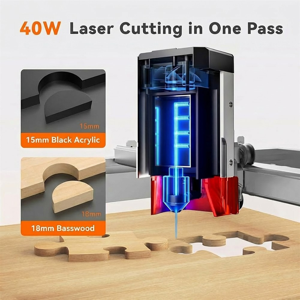 TOOCAA L2 40W AI Desktop Laser - đánh giá và giá Leatherwork Classes