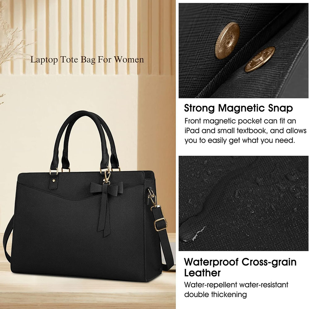 Laptop Bag for Women 15.6 Inch - đánh giá và giá Leather Work Laptop Bag