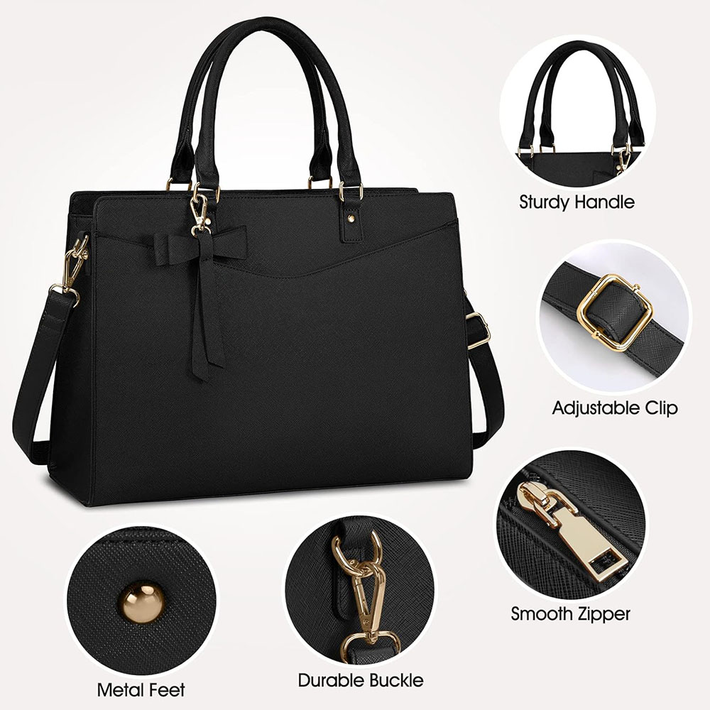 Laptop Bag for Women 15.6 Inch - đánh giá và giá Leather Work Laptop Bag