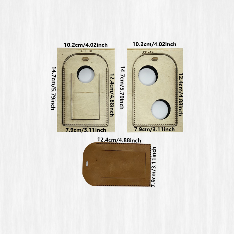 Leather Luggage Tag Set of 2 w - đánh giá và giá Leatherwork Knives