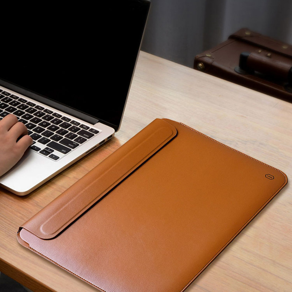 WiWU Mới Laptop Cho MacBook Ai - đánh giá và giá Leather Work Laptop Bag