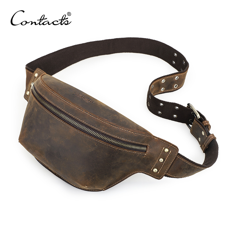 CONTACT'S Genuine Leather Wais - đánh giá và giá Leather Work Bag Men