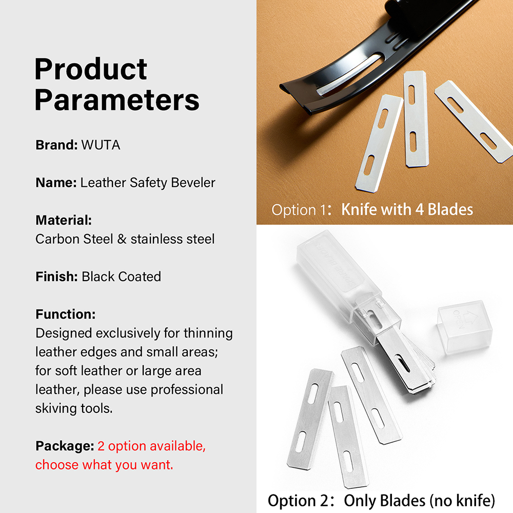 WUTA Sharp Leather Safety Beve - đánh giá và giá Leatherwork Knives