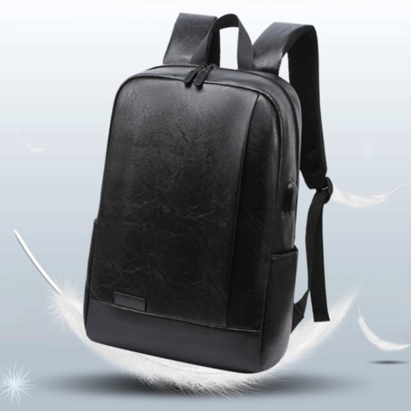 Men Fashionable Backpack PU Le - đánh giá và giá Leather Work Laptop Bag