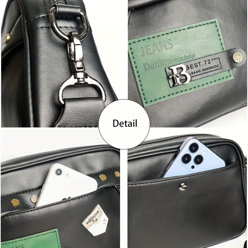 Street Trendy Shoulder Bag for - đánh giá và giá Leather Work Bag Men