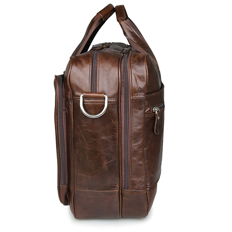 LACHIOUR Nam Da Thật Dáng Vint - đánh giá và giá Leather Work Bag Men