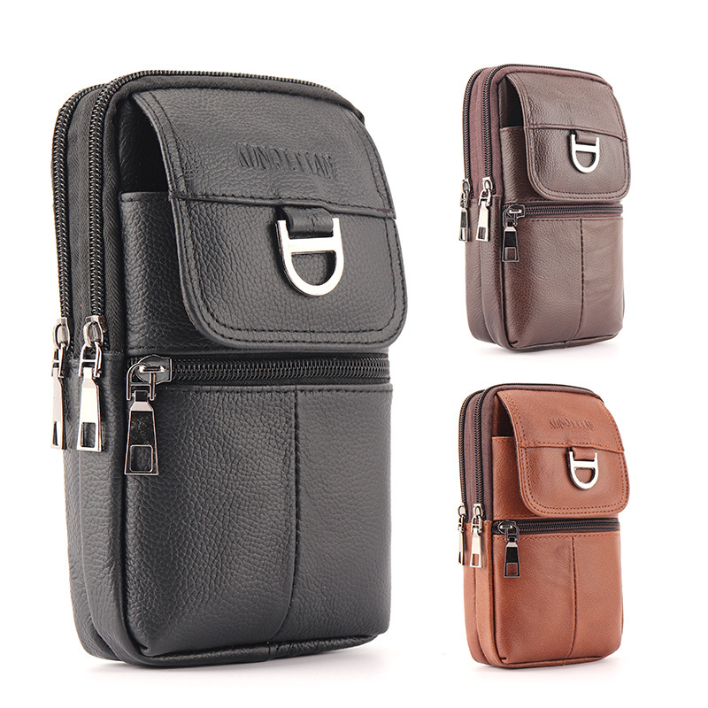 Men's Leather Waist Bag - Larg - đánh giá và giá Leather Work Bag Men