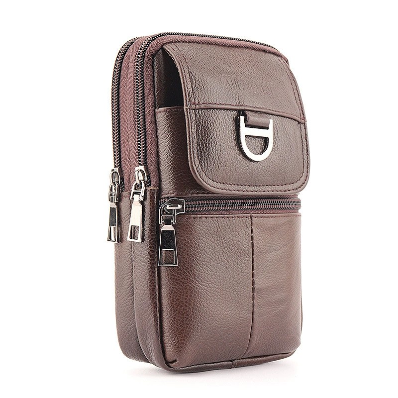 Men's Leather Waist Bag - Larg - đánh giá và giá Leather Work Bag Men