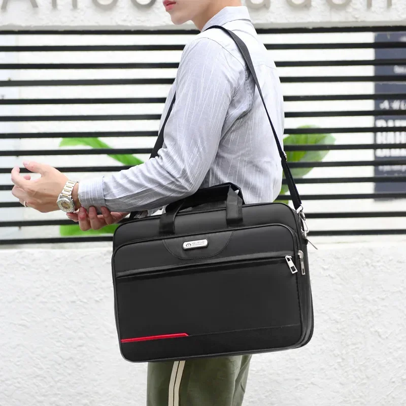 Oxford Cloth Laptop Bags Men L - đánh giá và giá Leather Work Laptop Bag