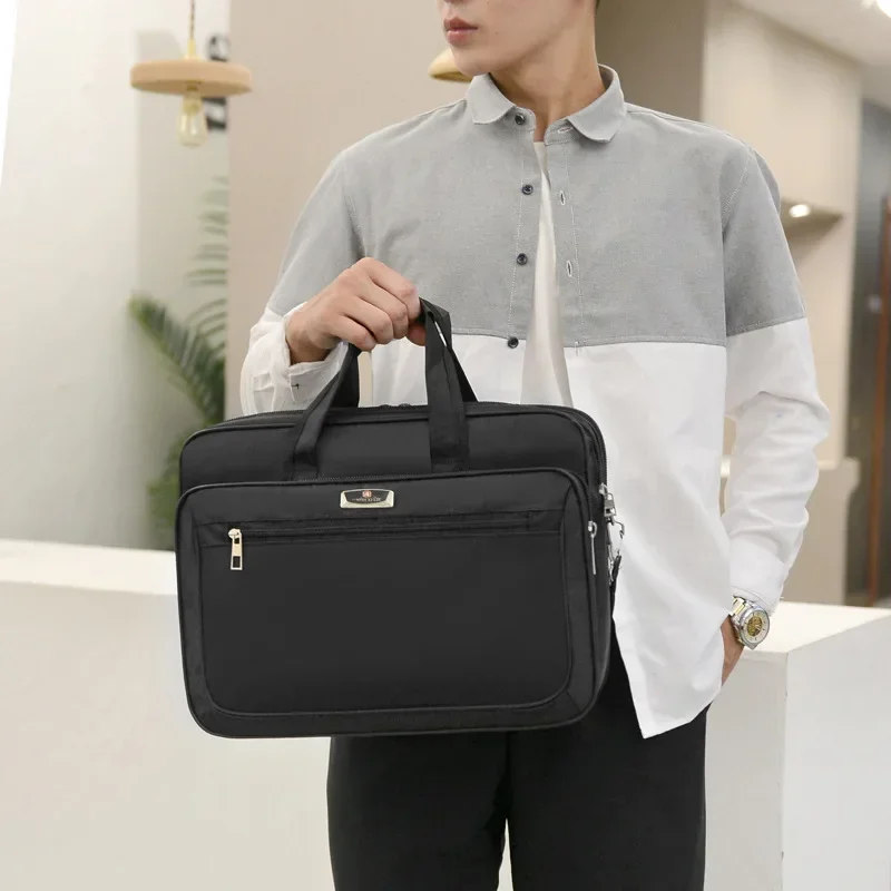 Oxford Cloth Laptop Bags Men L - đánh giá và giá Leather Work Laptop Bag