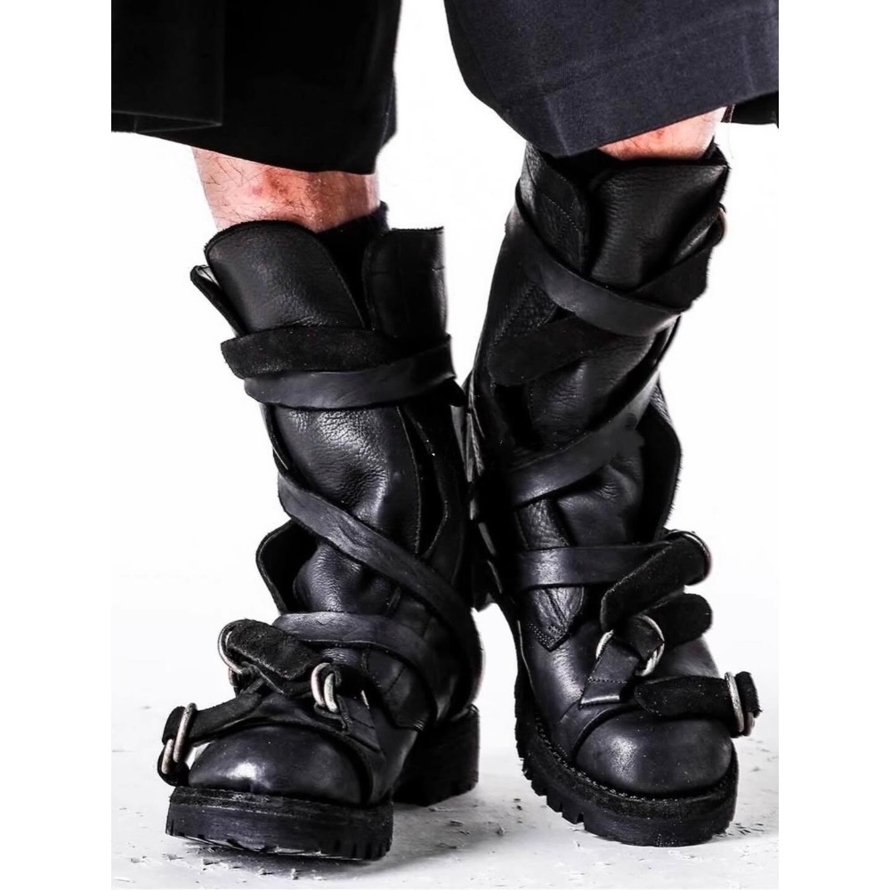 Men's Leather Motorcycle Boots - đánh giá và giá Leatherwork Belt