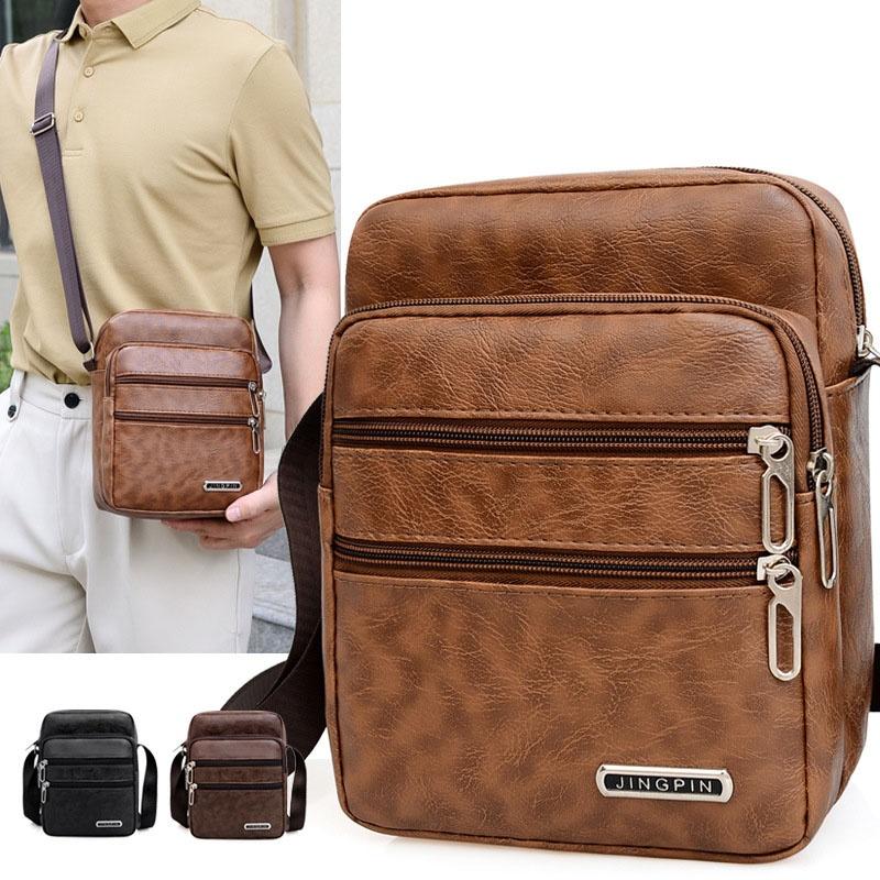 Men's PU Leather Crossbody Sho - đánh giá và giá Leather Work Bag Men